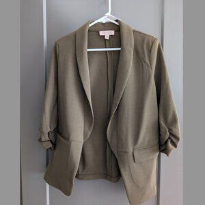 Sophisticated Philosophy Olive Green Blazer